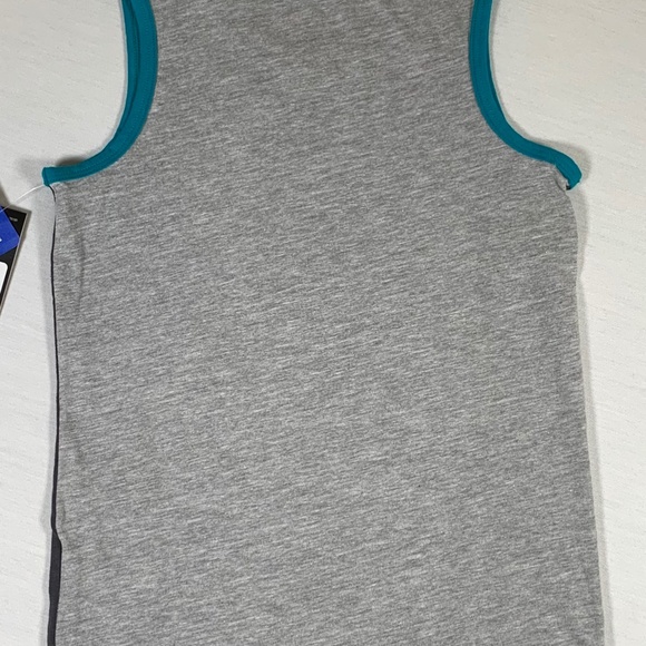 CHARLOTTE HORNETS SHIRT KIDS MEDIUM 5/6 NBA ADIDAS GRAY - Picture 8 of 8